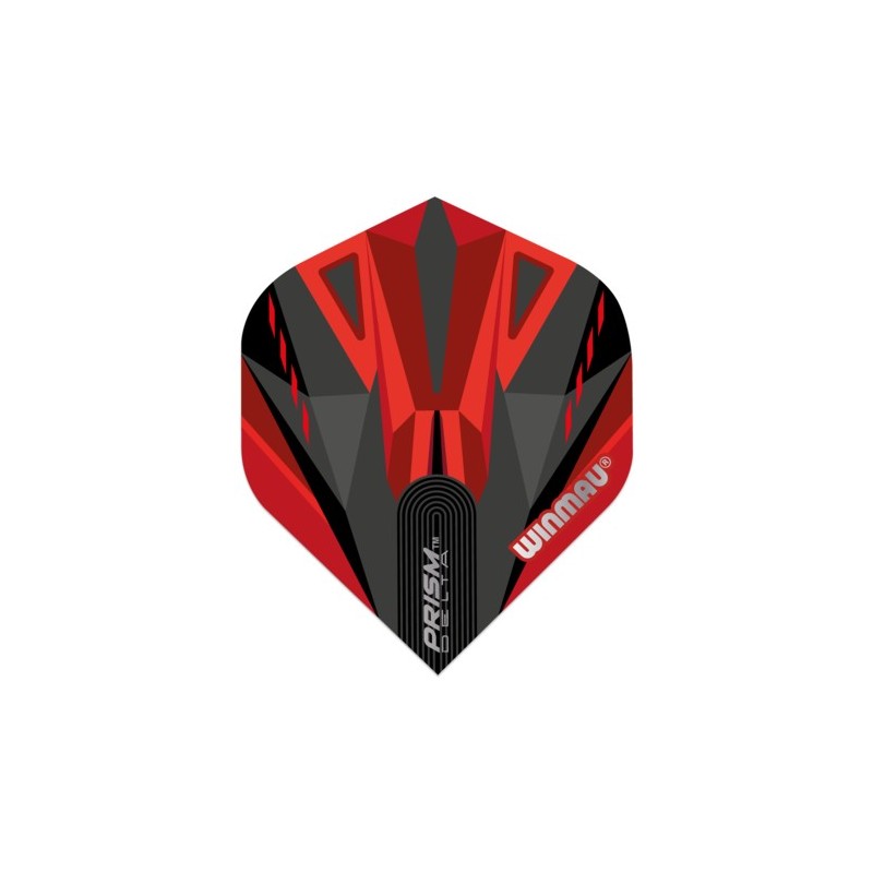 WINMAU DELTA FINNEN SCHWARZ ROT