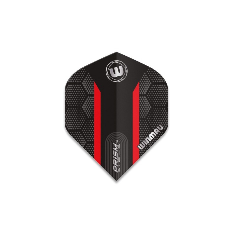 ALETTE WINMAU PRISM ALPHA SCHWARZ / ROT