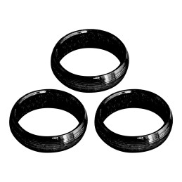 3 XQMAX-RINGE FÜR SCHWARZE NYLONSCHÄFTE