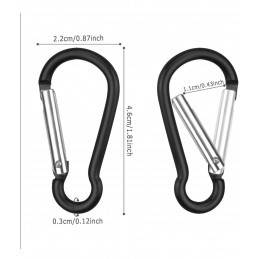 BLACK ALUMINUM SNAP HOOK...