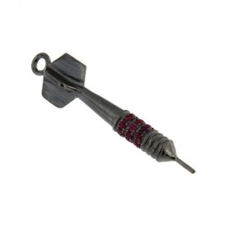 DART-ANHÄNGER MIT FARBIGEM ZIRKONIA