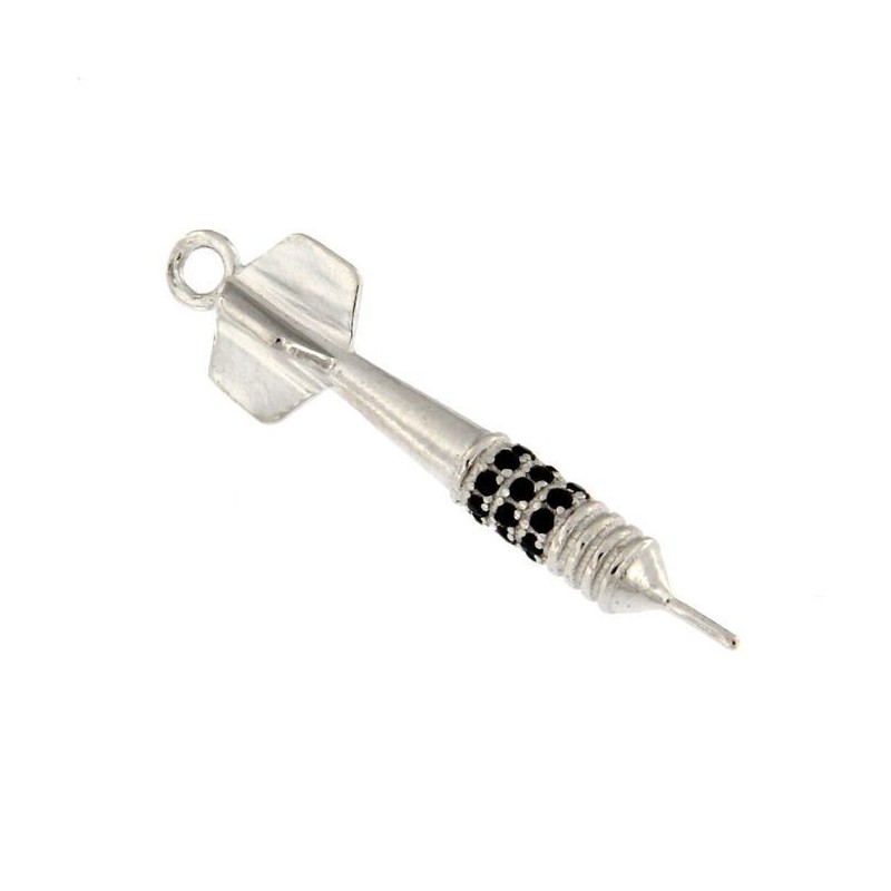 DART-ANHÄNGER MIT FARBIGEM ZIRKONIA