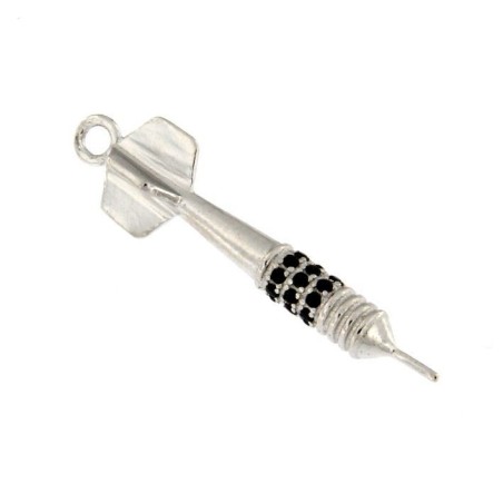 DART-ANHÄNGER MIT FARBIGEM ZIRKONIA