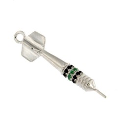 DART-ANHÄNGER MIT FARBIGEM ZIRKONIA