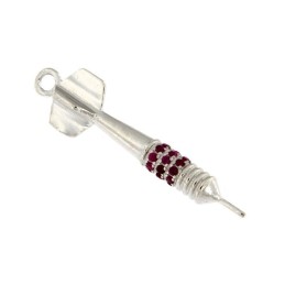 DART-ANHÄNGER MIT FARBIGEM ZIRKONIA