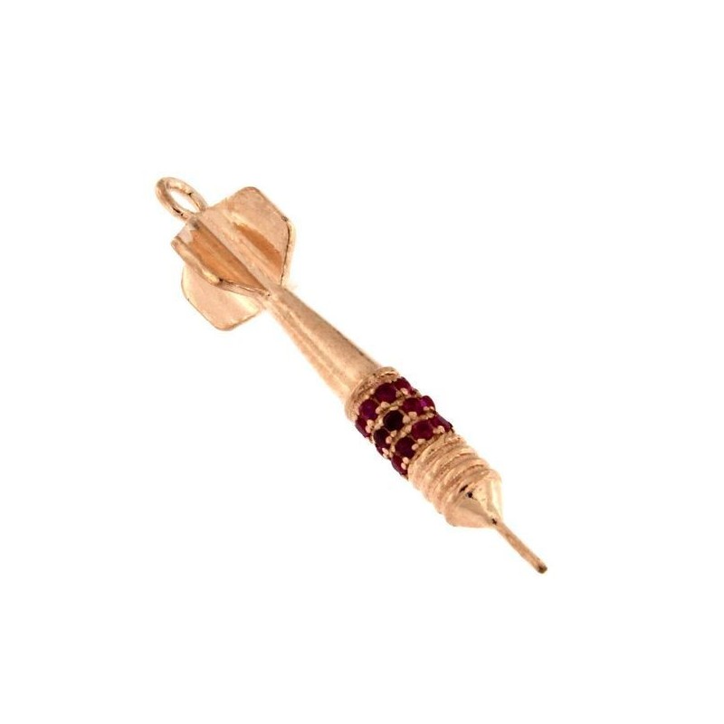 DART-ANHÄNGER MIT FARBIGEM ZIRKONIA