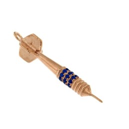 DART-ANHÄNGER MIT FARBIGEM ZIRKONIA