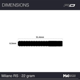 FRECCETTE STEEL RED DRAGON MILANO RS 26 GRAMMI