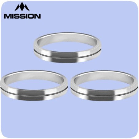 PACK OF 3 GRAY NYLON RINGS FOR TEMPLES