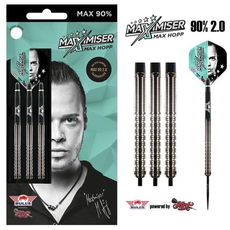 Steel Bull's Max Hopp Darts 22 Grams 80% Steel Bull's Max Hopp Darts 22 Grams 80%