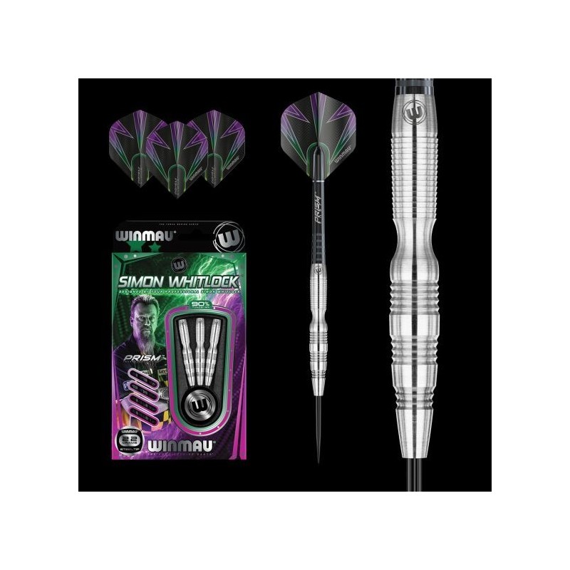 SIMON WHITLOCK WINMAU STEEL DARTS 22 GRAMS