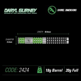 WINMAU DARTS SET MIT 3 DARTS VON DARYL GURNEY
