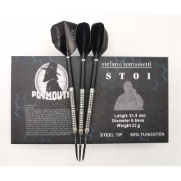 STEFANO TOMASSETTI 22-GRAM STEEL DARTS SET