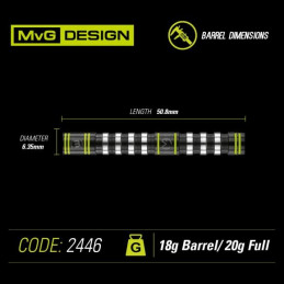 WINMAU MVG ASSAULT DARTS 20 GRAMS
