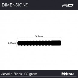 STEEL RED DRAGON JAVELIN BLACK 22 GRAMMI