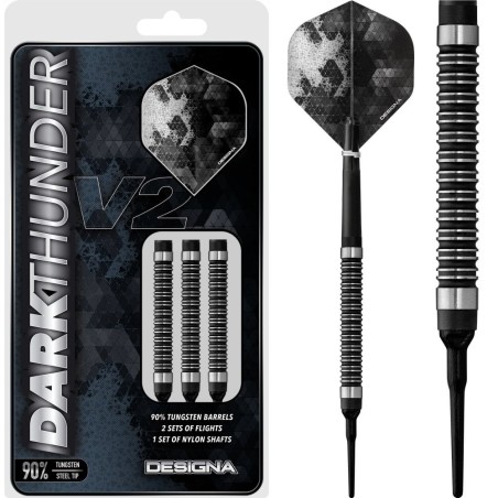 SET 3 FRECCETTE DESIGNA DARK THUNDER 22GR.