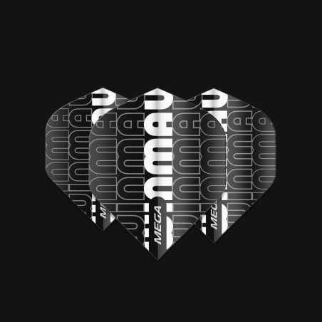 SET OF 3 WINMAU LOGO FINS IN GREY