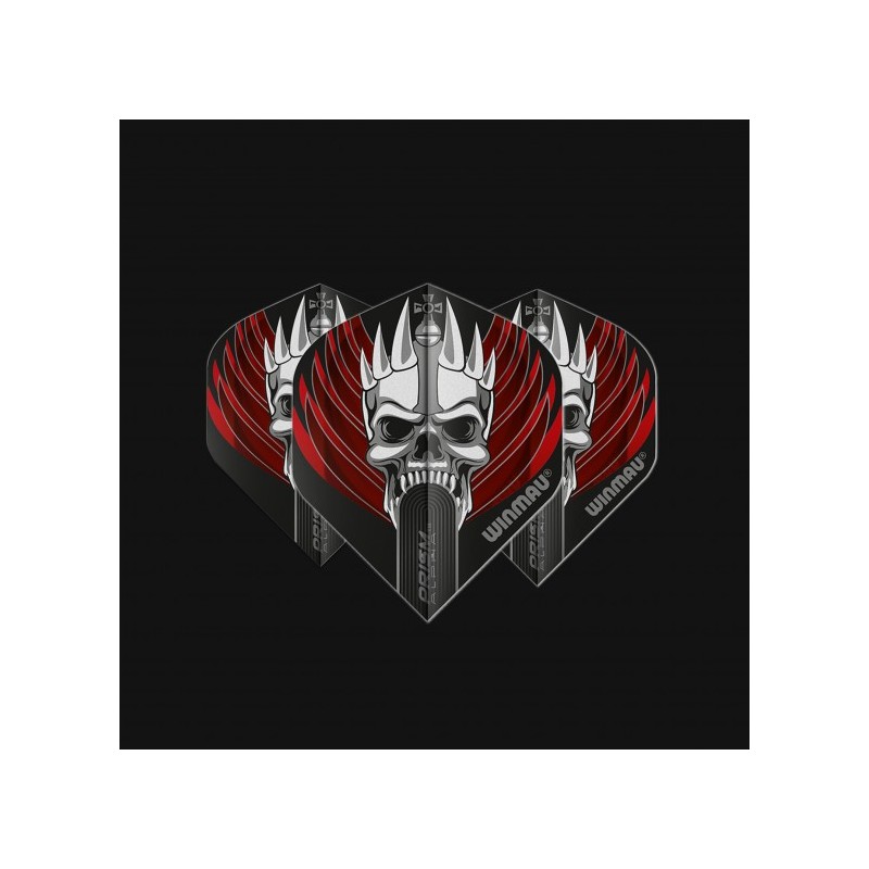 SET 3 ALETTE WINMAU Prism Alpha Schwarz & Rot